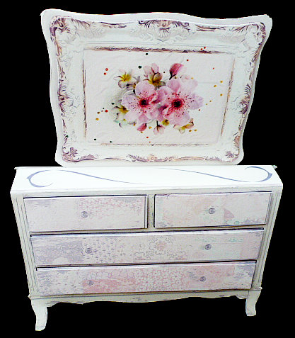 Flower Chest 3D Shelf Card Mini-kit - Sweet Blossom by Diane  Hitchcox