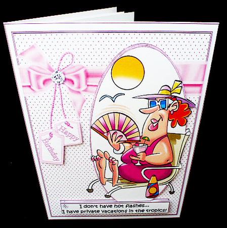 Tess Doesn't Have Hot Flashes Quick Card by Diane  Hitchcox