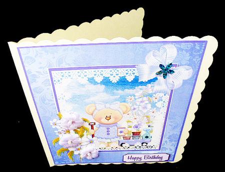 Katie in Her Garden. Decoupage Sheet with Flowers and Bows by Diane  Hitchcox