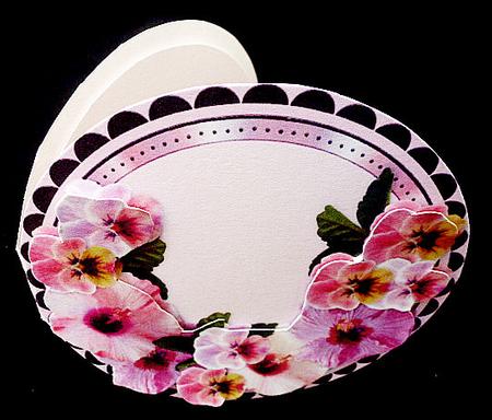 Hisbiscus and Pansy Circle Floral Mini Kit by Diane  Hitchcox
