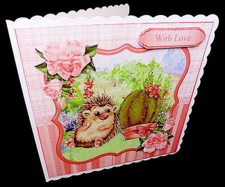 How You Doing? - Cute Hedgehog Topper & Decoupage by Diane  Hitchcox