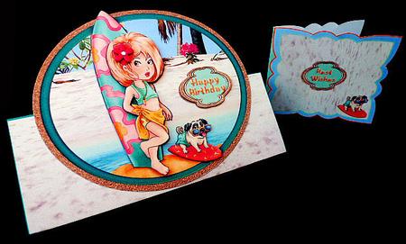 Triangle Base Mini Kit- Holiday Beach Fun by Diane  Hitchcox