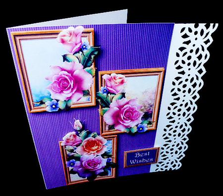 Pink & Peach Spring Roses Frame Trio by Diane  Hitchcox
