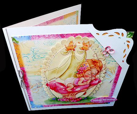 Sweet Baby Girl Sleeping on a Toadstool Mini Kit by Diane  Hitchcox