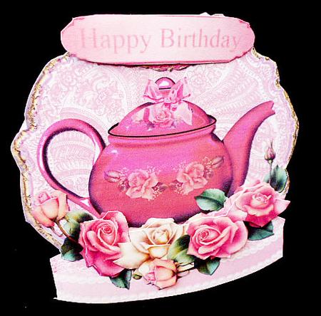 Teatime Shaped Card Plus Bonus Gift Card Mini Kit by Diane  Hitchcox