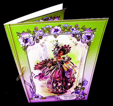 Victorian Lady Lilac 6x8 Mini Kit by Diane  Hitchcox