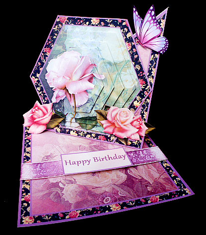 Twisted Easel Kit - Summer Roses by Diane  Hitchcox
