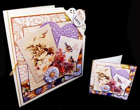 Cardtopper 7x7 with Inlet So in Purple 236 by Diane  Hitchcox