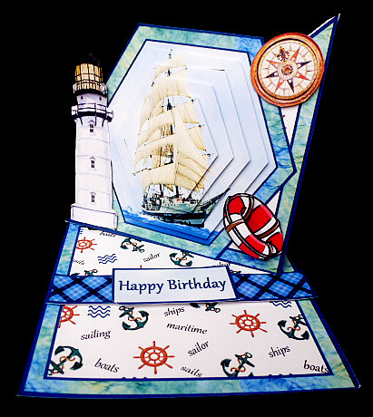 Twisted Easel Kit - Ship Ahoy! by Diane  Hitchcox