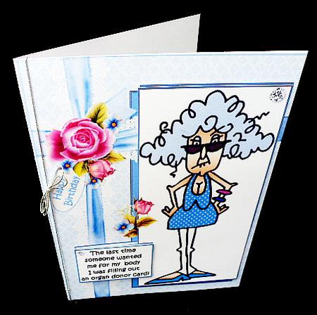 Stella an Organ Donor Quick Card by Diane  Hitchcox