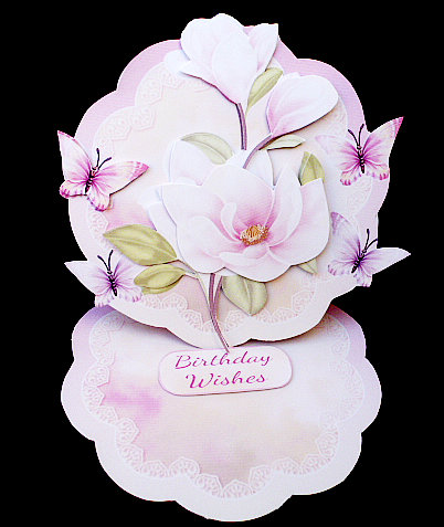 Magnolia and Butterfly Mini Easel Kit by Diane  Hitchcox