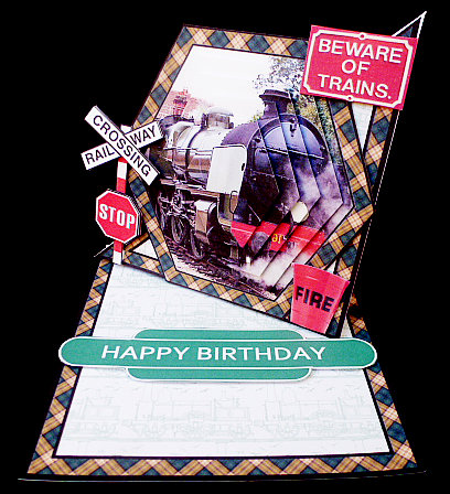 Twisted Easel Kit - Steam Train by Diane  Hitchcox