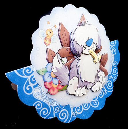 Doggylicious Wobble Card Mini-kit by Diane  Hitchcox