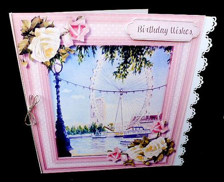 Lovely London Eye with Roses  by Diane  Hitchcox