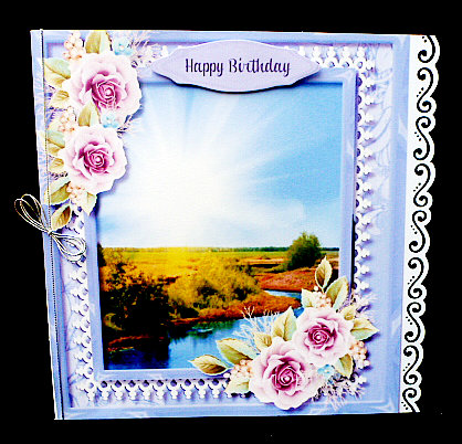 Beautiful Scene with Oink Roses  by Diane  Hitchcox