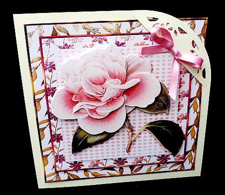Cardtopper with Inlet Smell the Roses 249 by Diane  Hitchcox