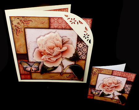 Cardtopper with Inlet Smell the Roses 254 by Diane  Hitchcox