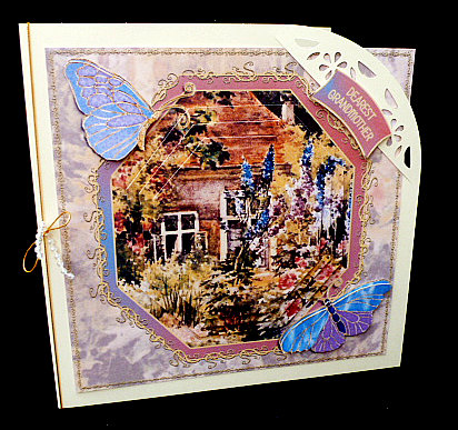 Lovely Garden 8x8 Card Front Minikit by Diane  Hitchcox
