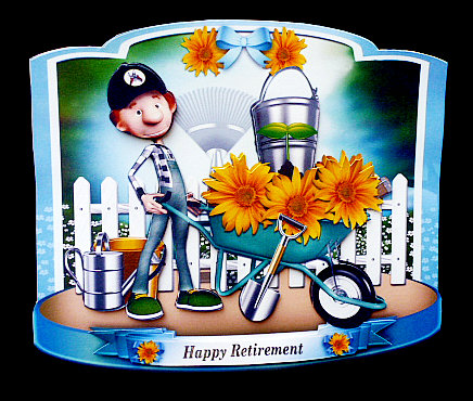 Male Card Kit Gardening by Diane  Hitchcox
