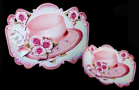 Soft Rose Pastel Vintage Hat by Diane  Hitchcox