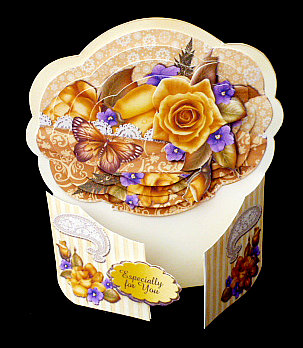 Yellow Roses Gatefold Pyramage Shaped Card & Bonus Envelope by Diane  Hitchcox