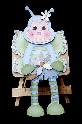 3D on the Shelf Card Kit - Mist the Butterfly by Diane  Hitchcox