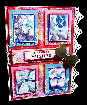 Cardtopper with Inlet All About Flowers 264 by Diane  Hitchcox