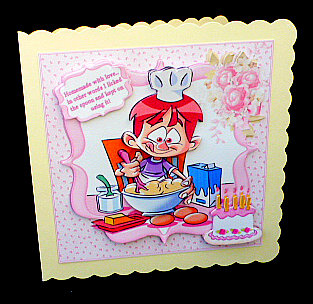 Birthday Cake Mede with Love by Diane  Hitchcox