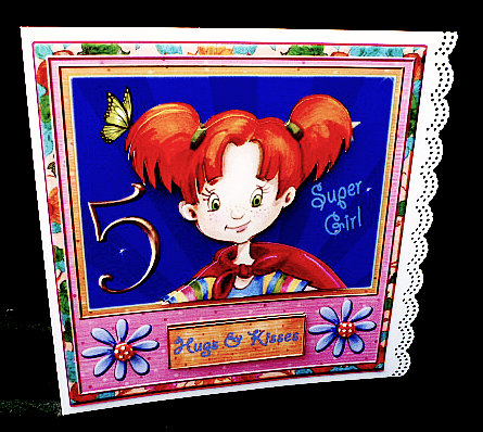 Mini Kit - Sweet Super Girl 5th Birthday by Diane  Hitchcox