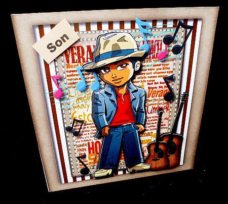 8x8 Mini Kit Mr Music Man by Diane  Hitchcox