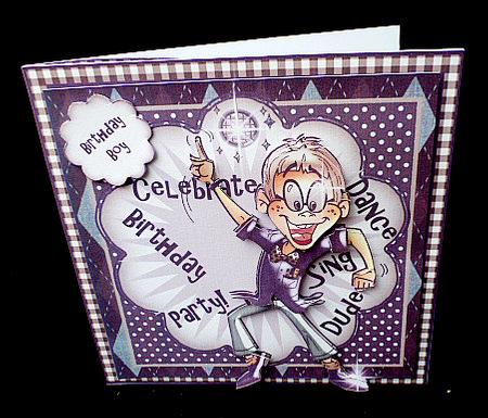 Dance Like Your Dad! Card Front Kit by Diane  Hitchcox