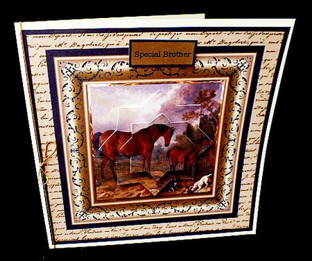 Horses with Their Dog Friends Card by Diane  Hitchcox