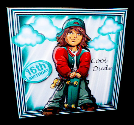 Cool Dude! with His Skateboard, Turq Ages 15/18 Yrs Min Kit by Diane  Hitchcox
