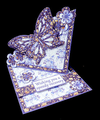 Twisted Easel Kit - Floral Butterfly (blue & Yellow) by Diane  Hitchcox