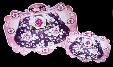 Fashion Floral Flower Purse by Diane  Hitchcox