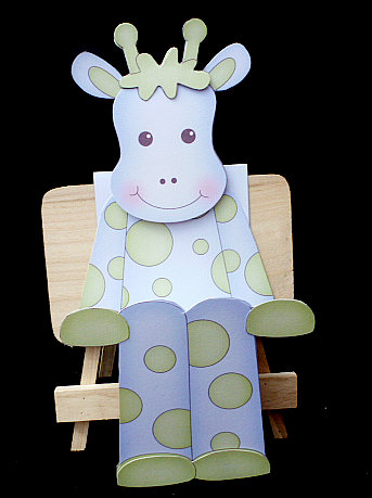 3D on the Shelf Card Kit - Sebastian the Little Giraffe by Diane  Hitchcox