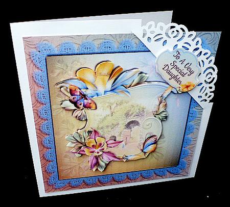 Vintage Archway with Forest Flowers by Diane  Hitchcox