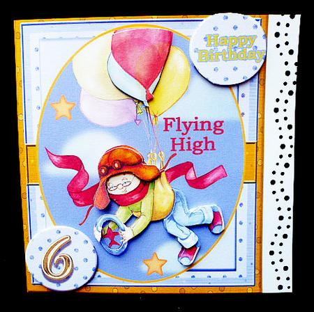 Flying High Little Boy #1 by Diane  Hitchcox