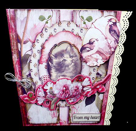 A5 Cardtopper a Little Kitty 336 by Diane  Hitchcox