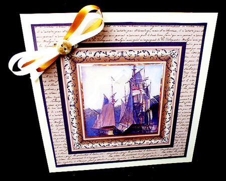 Sailing Ships 7x7 Card Mini Kit by Diane  Hitchcox