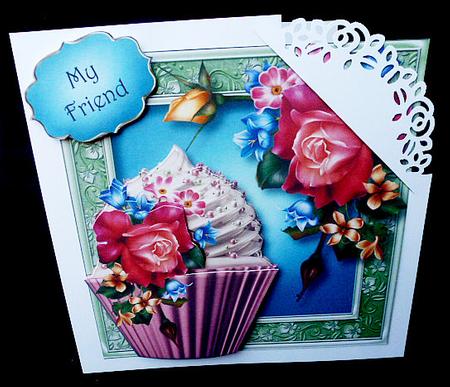 Rosey Posey Cupcake Mini Kit by Diane  Hitchcox
