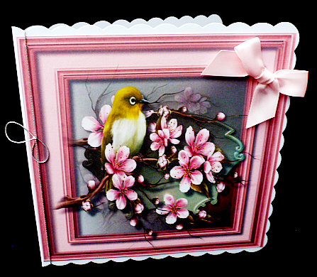 Beautiful Yellow Finch in the Blossom  by Diane  Hitchcox