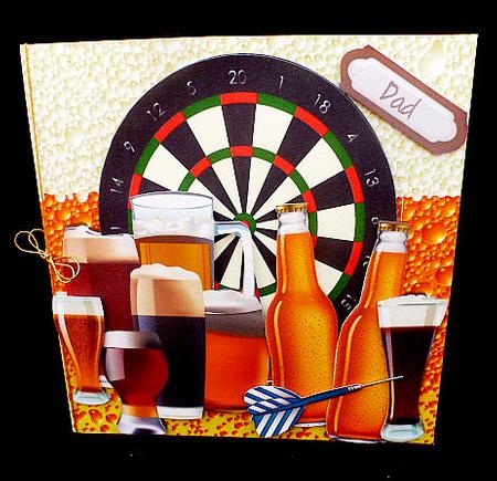 Darts Night! and a Couple of Beers with the Lads 8x8 Kit by Diane  Hitchcox