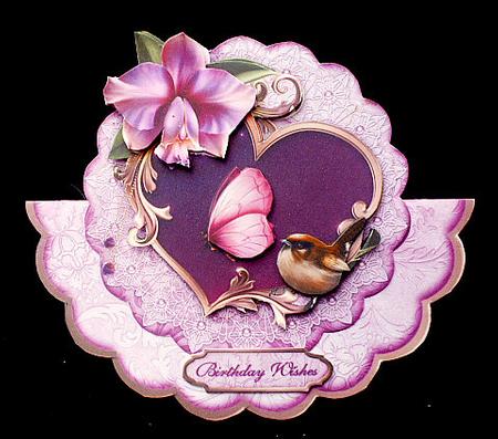 Orchid Enchantment Wobble Card Mini-kit by Diane  Hitchcox