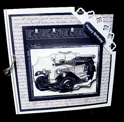Classic Car, 7x7 Card Mini Kit by Diane  Hitchcox