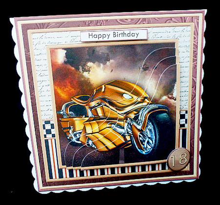Futuristic Gold Motor Bike 8x8 Mini Kit for Men by Diane  Hitchcox