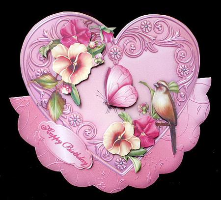 A Passion of Pansies Wobble Card Mini-kit by Diane  Hitchcox