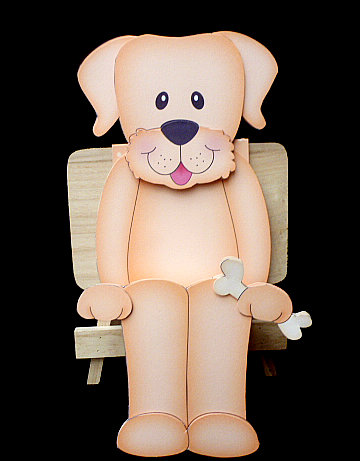 3D on the Shelf Card Kit - Little Dog Sunny by Diane  Hitchcox
