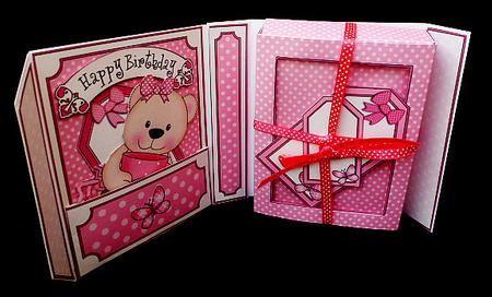 3D Livvy Bear's Coffee Break Gift Box Card Kit 3D Decoupage by Diane  Hitchcox