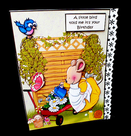 Watering the Plants by Diane  Hitchcox